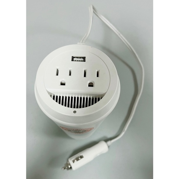 PowerCup Inverter by PowerLine Outlet Plug USB Charger for Car Cars Vehicles 🚗 - Picture 2 of 2